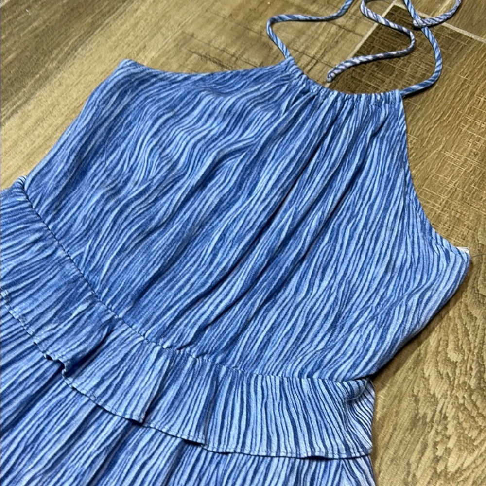 Lulu's Downright Darling Light Blue Ruffled Halter Mini Dress - XS - Picture 11 of 12